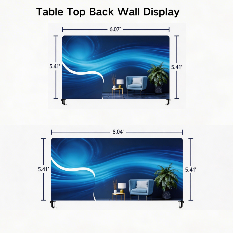 TE-11TT-W Table Top Banner Displays
