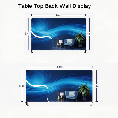 TE-11TT-W Table Top Banner Displays