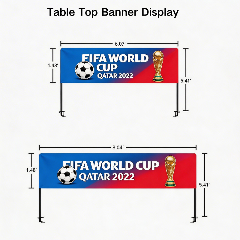 TE-11TT-W Table Top Banner Displays