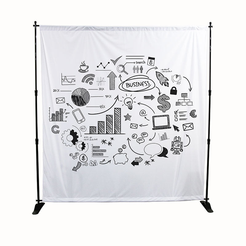 15LF Heavy Duty Backdrop Adjustable Step Banner Stand
