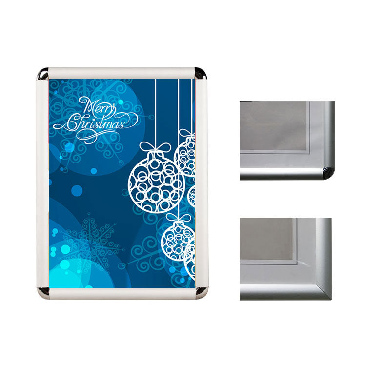 Silver Aluminum Photo Frame Wall Mounted Poster Photo Snap Frame