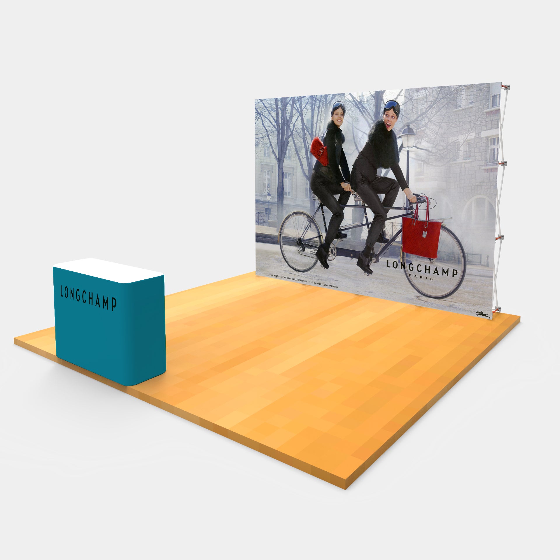 4YC0403S 10*7.5FT Heavy-duty Velcro Fabric Pop Up Display Stand Backdrop