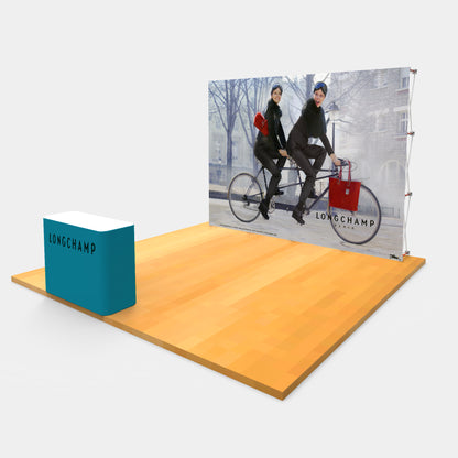 4YC0403S 10*7.5FT Heavy-duty Velcro Fabric Pop Up Display Stand Backdrop