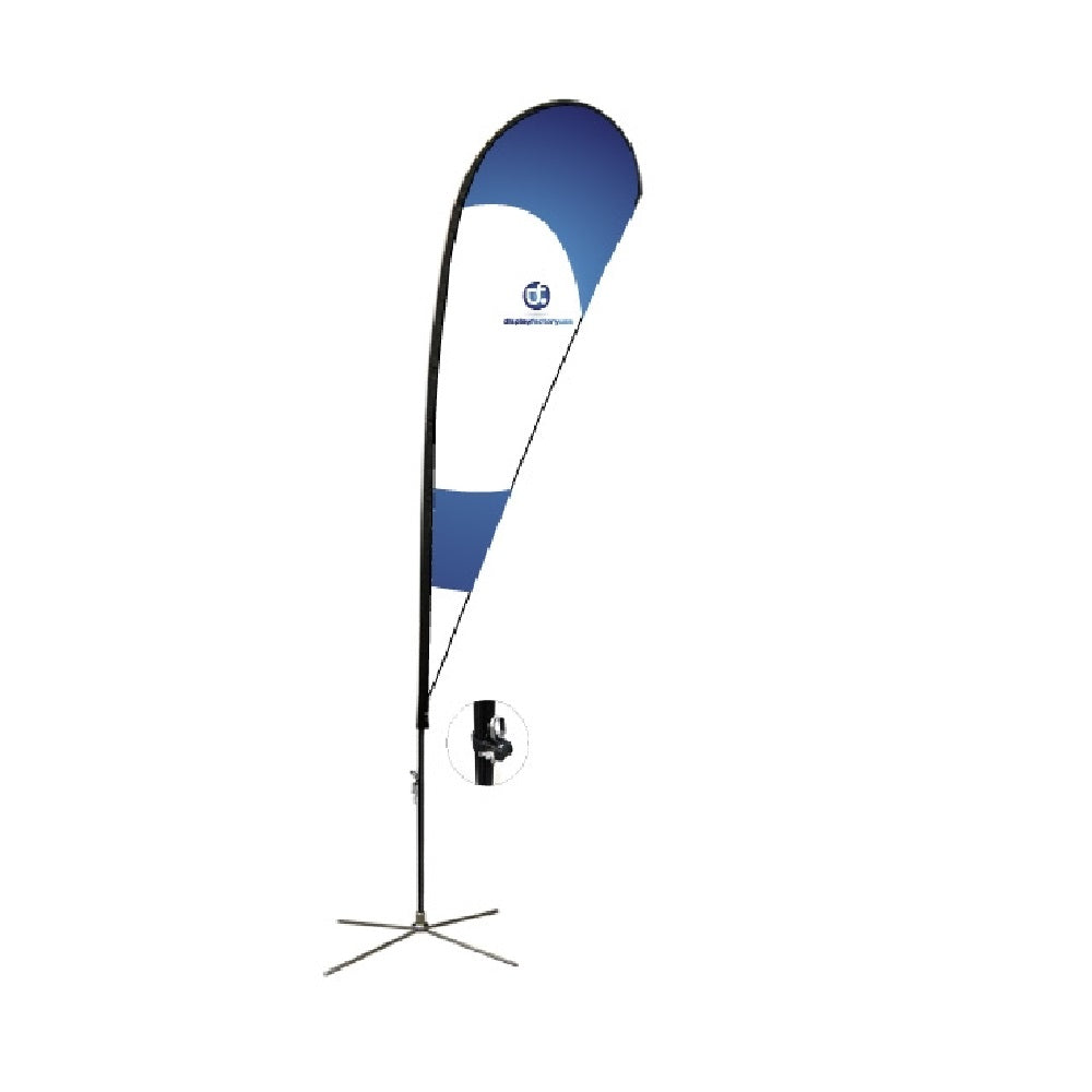 8S2-L 14FT Teardrop Flag for Advertisement Display
