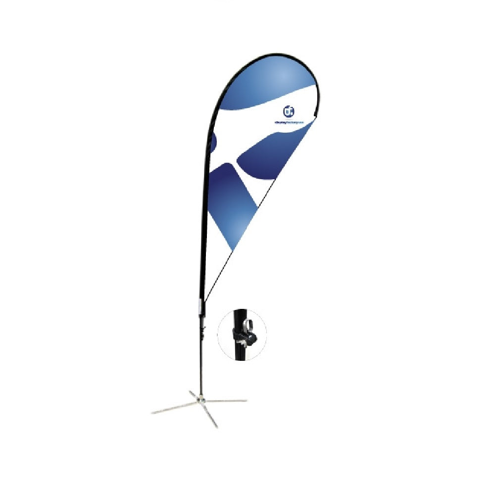 8S2-M 11FT Teardrop Flag for Advertisement Display