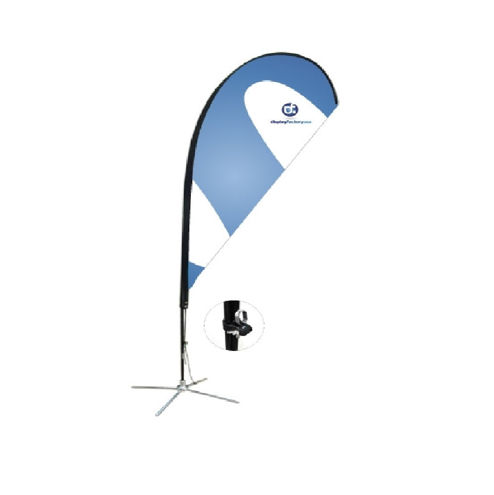 8S2-S 8FT Teardrop Flag for Advertisement Display