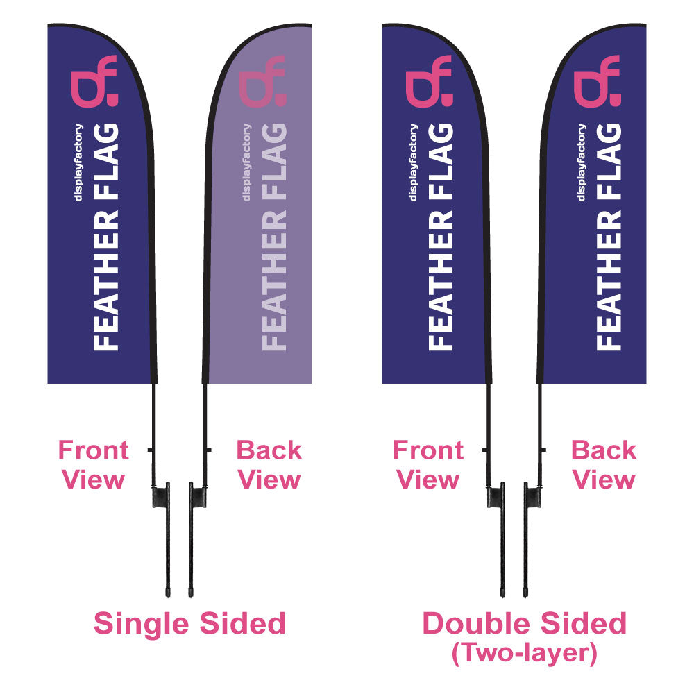 8S2-S 10FT Feather Flag for Advertisement Display