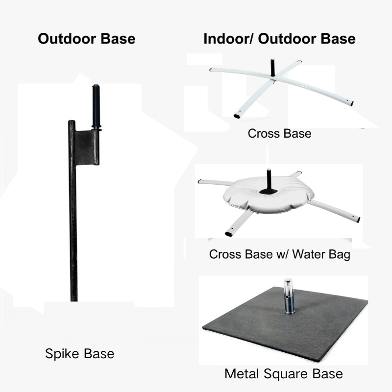 15FP-XL 17FT Windless All Fiberglass Feather Flag Pole with Bag