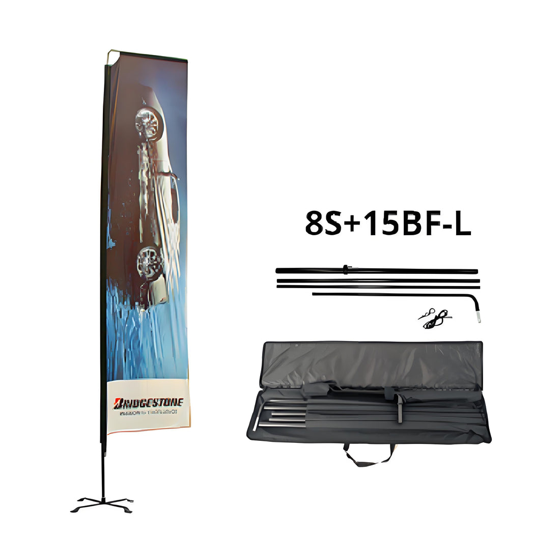 15BF-L 15FT Block Flag Kit With Bag