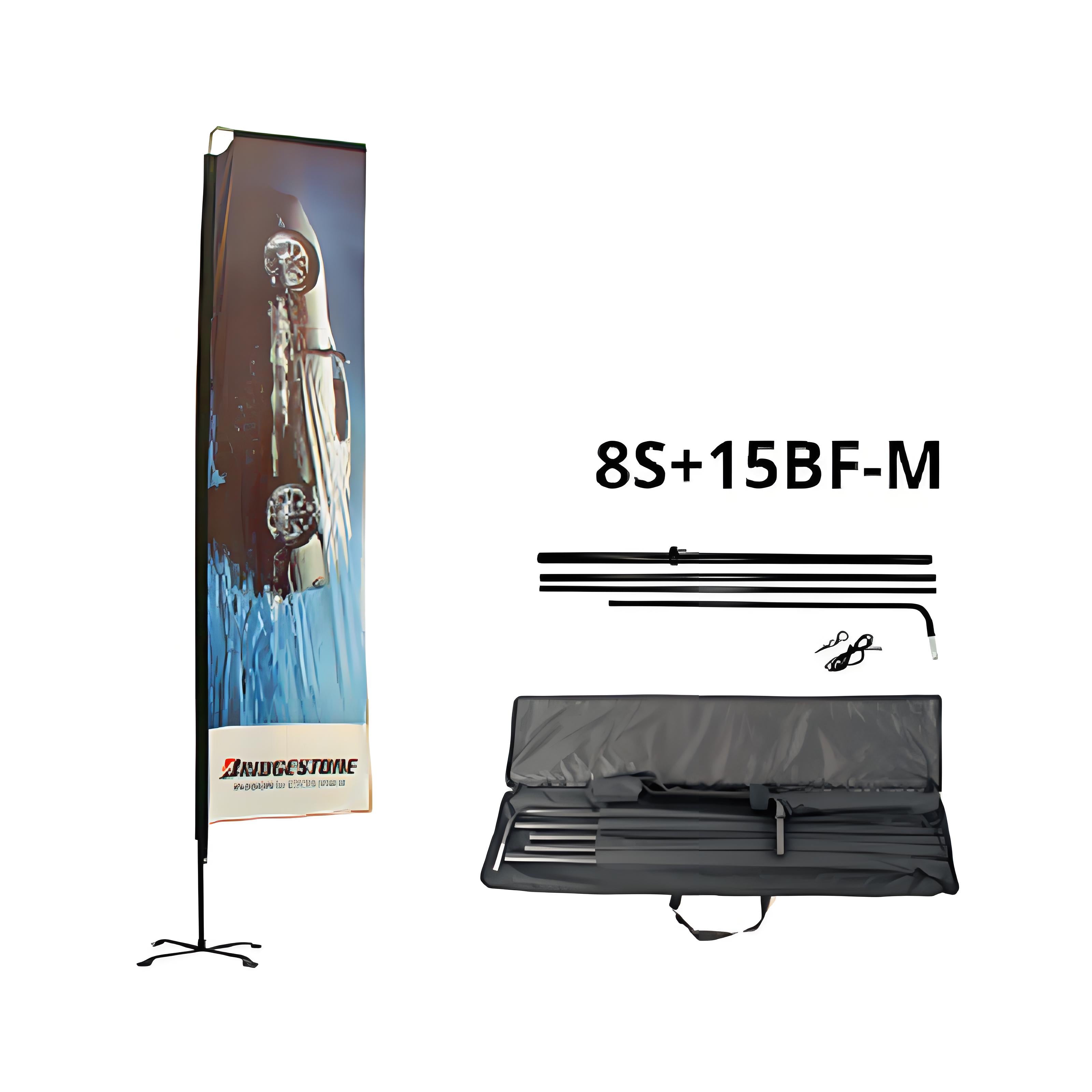 15BF-M 12FT Block Flag Kit With Bag