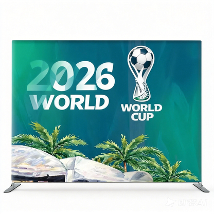 28C-FM10 10*8FT Tension Fabric Display EZ Tube Frame Backdrop Banner Stand