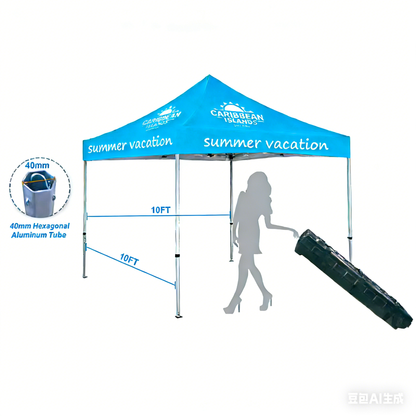 10x10FT Hexagon Aluminum Outdoor Canopy Tent