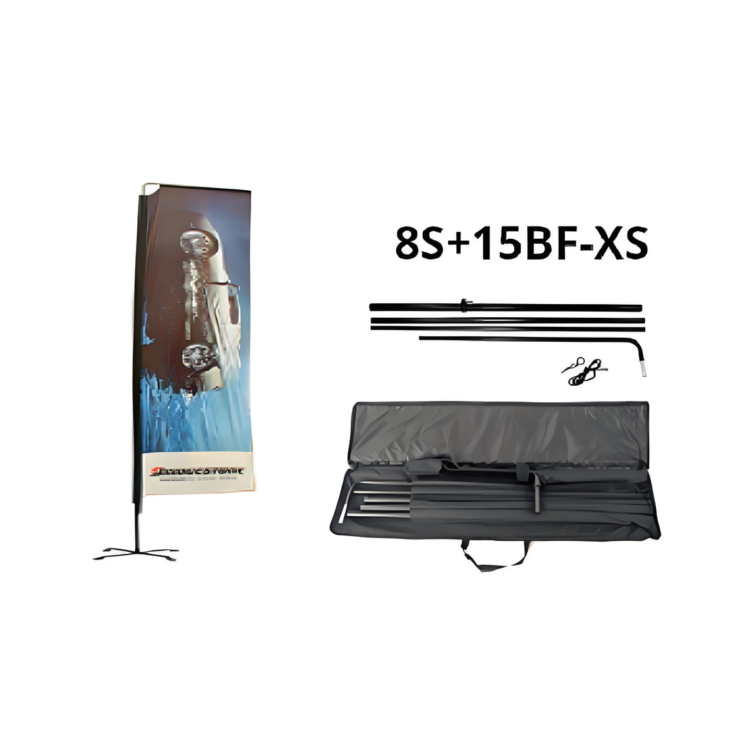 15BF-XS 6FT Block Flag Kit With Bag